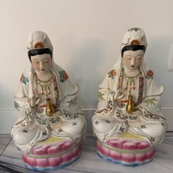 Vintage Porcelain Guanyin Figurine