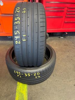 20” tires goodyear 245/35/20 with free installation $150 both