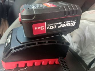 BAUER™ 20V 5 Ah LITHIUM-ION BATTERY AND CHARGER STARTER KIT WITH THE BAUER™ 20V CORDLESS FULL-SIZED GLUE GUN