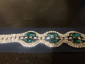 Green lab diamond bracelet
