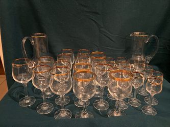 Bohemia Crystal Glassware Set