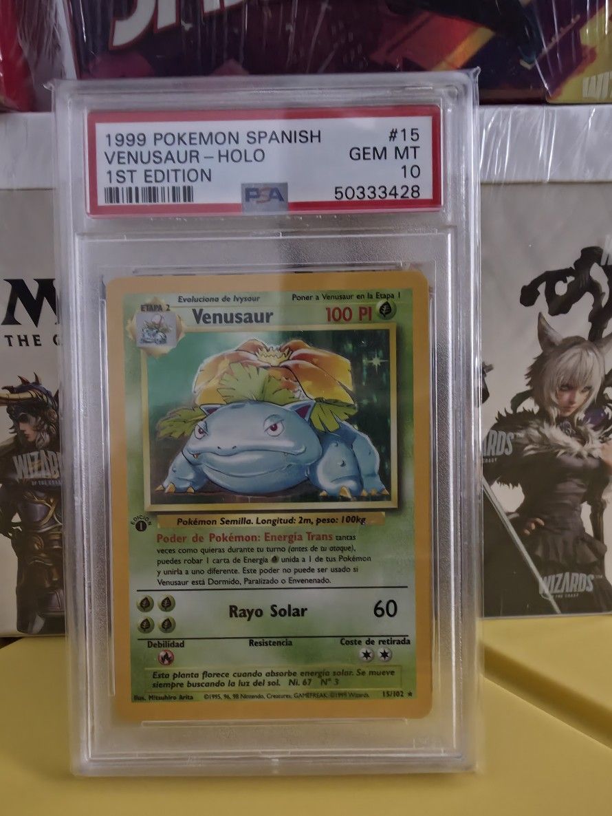 1999 Pokemon Venusaur 1st Edition PSA 10