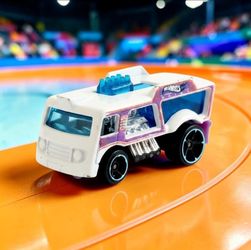 2015 Hot Wheels City Chill Mill Purple/ White Version Dairy Truck Die-Cast 1:64. This is a 2020 Hot Wheels "Chill Mill" diecast car, part of the "Fast