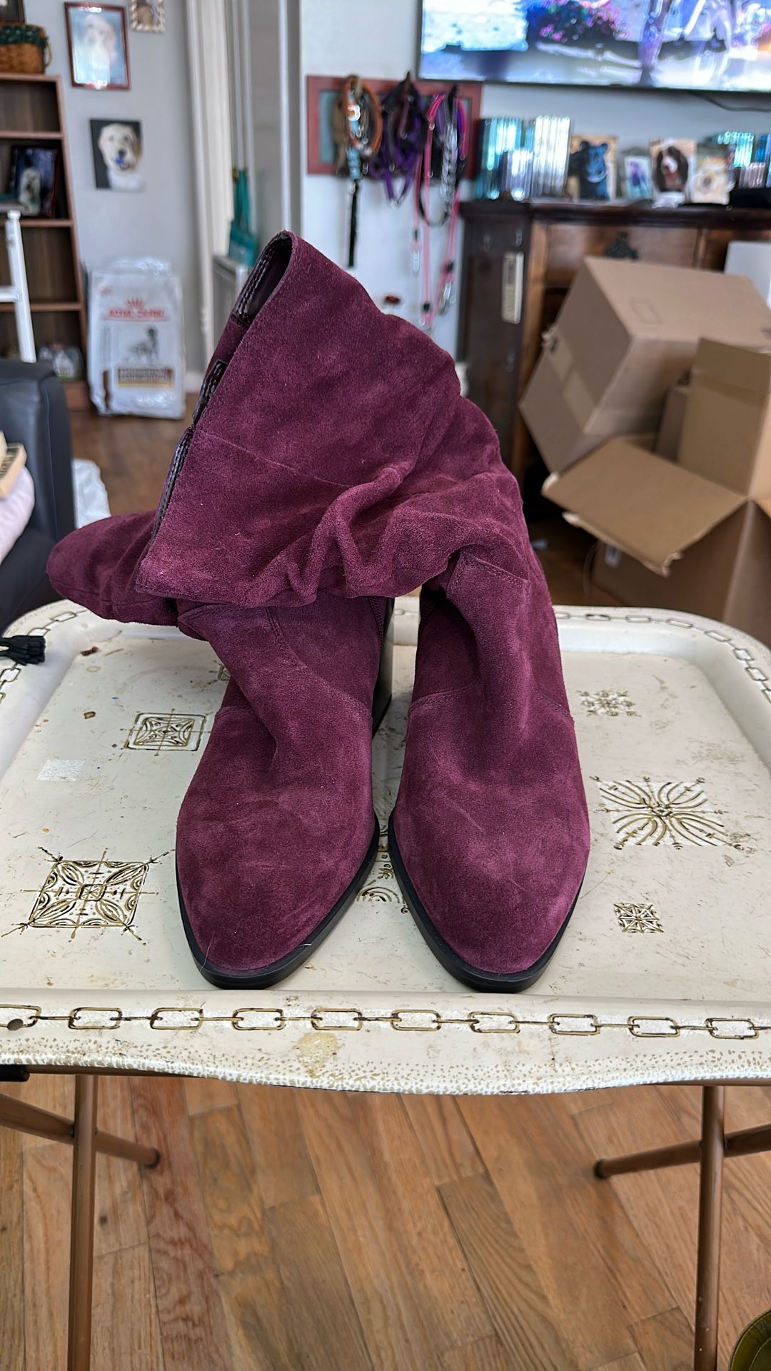 Vince Camino Suede Boots. 9 Wide
