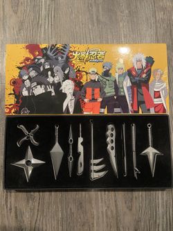 Naruto Collectible Necklace Set – 10 Anime Ninja Weapon Necklaces 