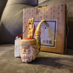Heart of Christmas Enesco 2012 Santa Pipe Miniature Hanging Ornament (contact info removed)