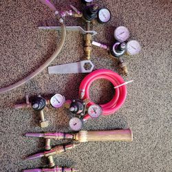 Kegerator Parts - Regulators (Nitrogen And Co2), Faucets (Stout/cold brew And Standard) 