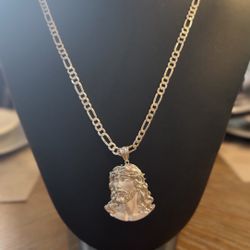 Sterling Silver Jesus Christ Face Set💎
