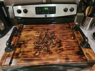 Custom handmade stove top covers