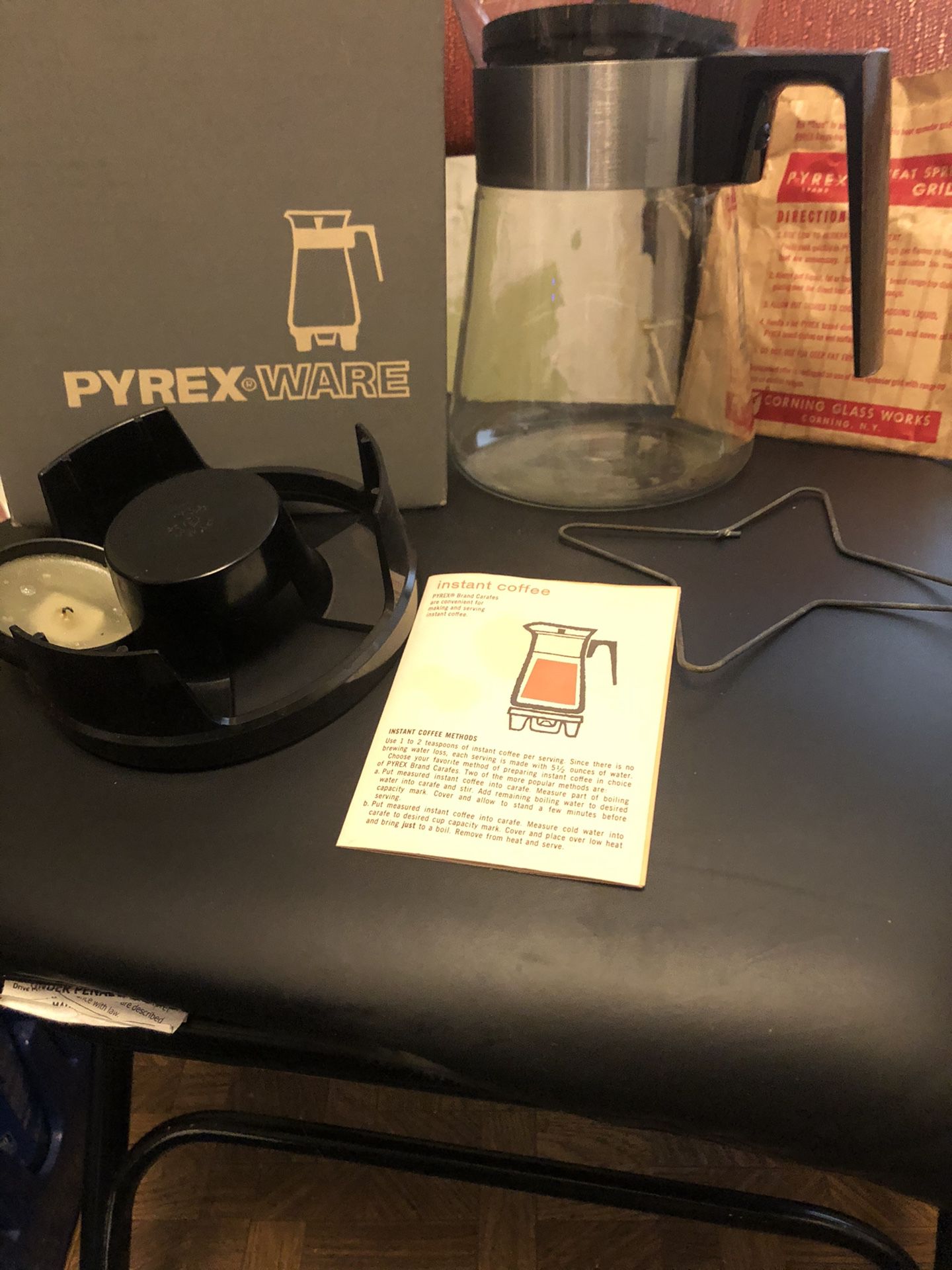 Pyrex ware coffee pot