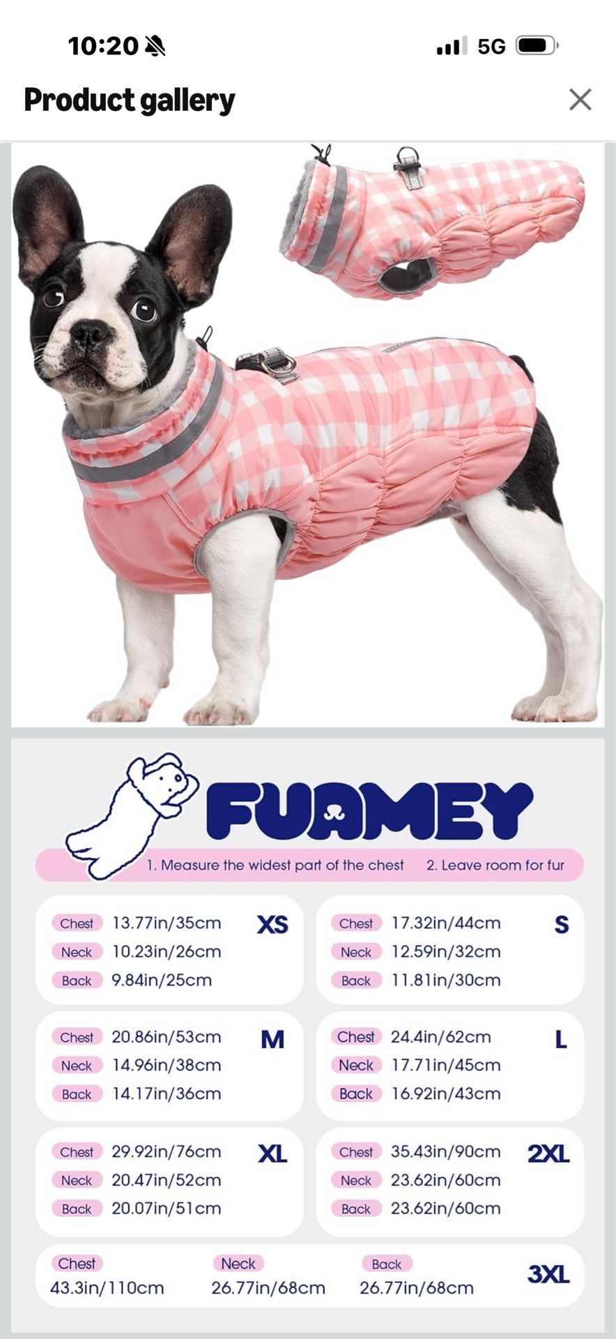 Dog coat jacket