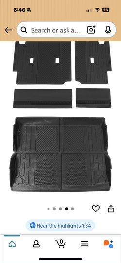 Ford Bronco Cargo Mat And Back Rest Protecto