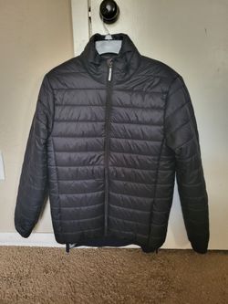 Black Quilted Puffer Jacket