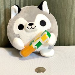 5" Snackles Nigel Husky Dog - Subway Plush Stuffed Animal ZURU Mini Brand - Ship Only
