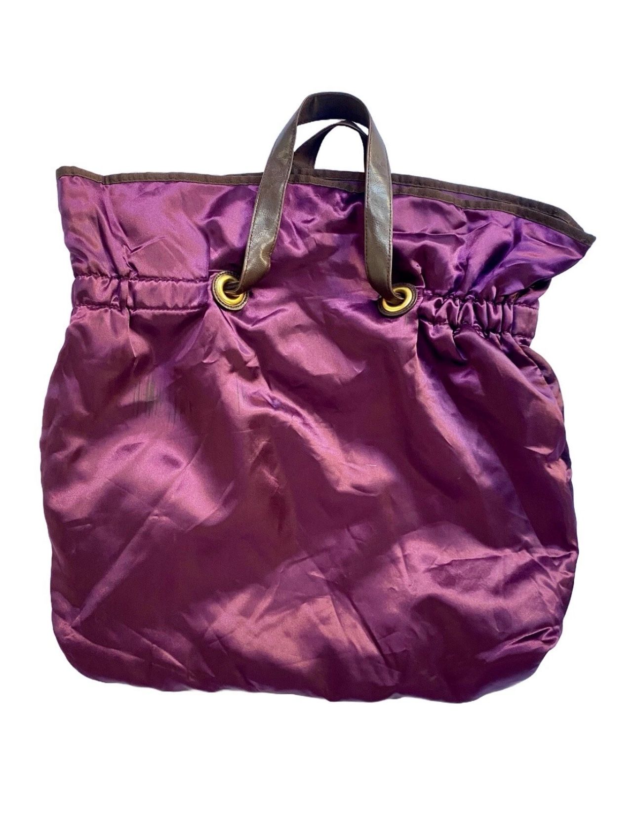 Women’s Runway Tote Bag Satin Carrie On Purple 20 X 20 Inches
