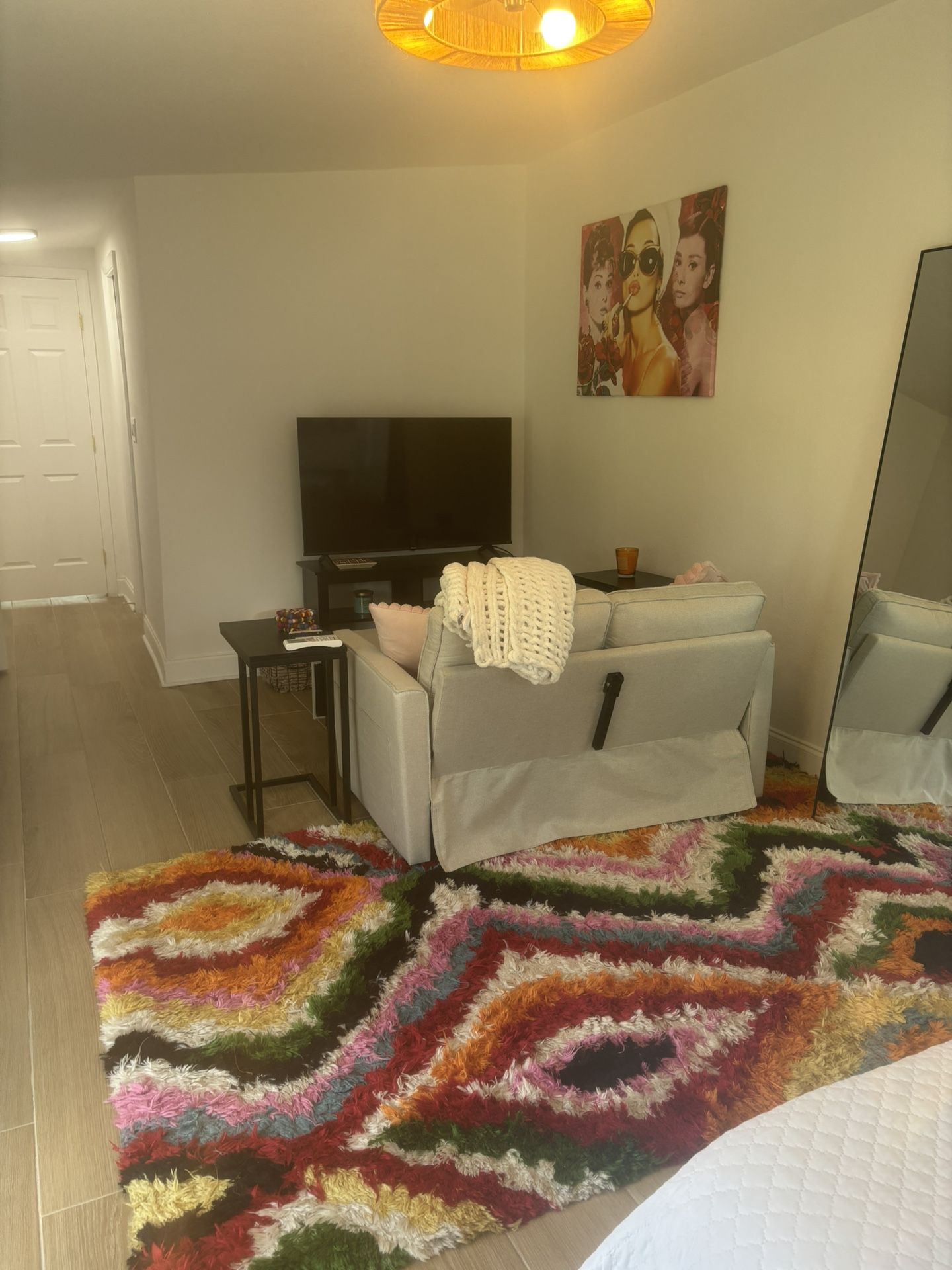 Beige 2-Person Couch