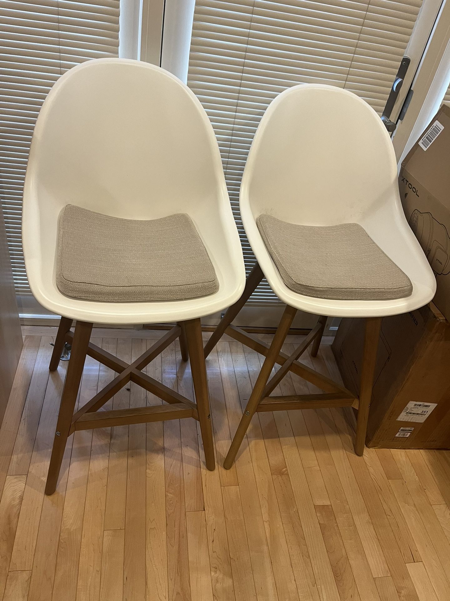 Pair Of IKEA Fanbyn Bar Height Chairs