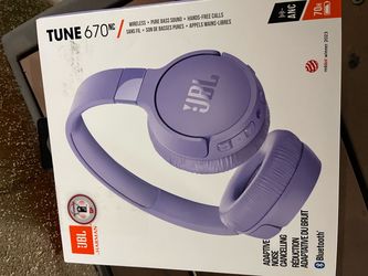 Brand New JBL 670 Wireless Bluetooth Headphones Purple Active Noise Cancellation, Deep Bass And Much More