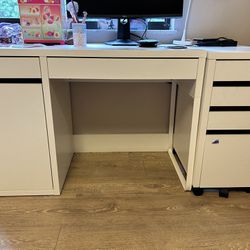 IKEA Desk & Storage Cabinet