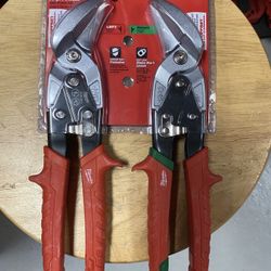 Left and Right Offset Aviation Snips (2-Pack)