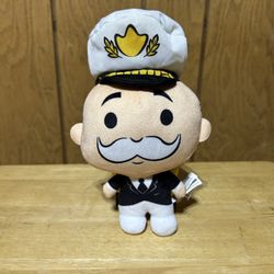Toy Factory Mr. Monopoly Plush Hasbro Pennybags Sailor Captain Standing 7" 2023