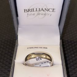 Sterling Silver 5mm Ring Mens Size 11 New Never Worn