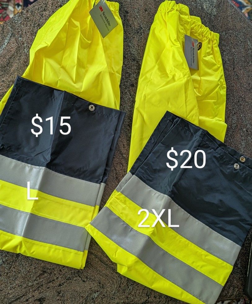 2 New OCCUNOMIX LUX-TENR TENR Rain Pants