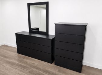 Dresser whit mirror and chest - Cómoda con espejo y gavetero