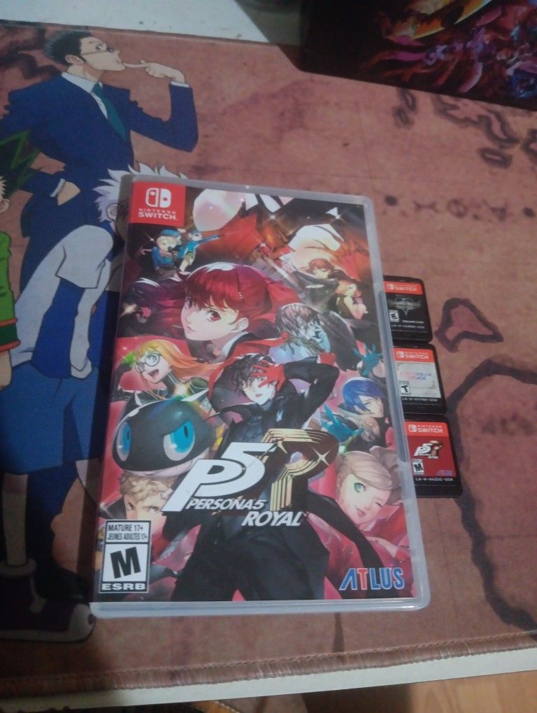 Selling Switch games Persona 5 ROYAL,kingdom hearts and Fire emblem engage