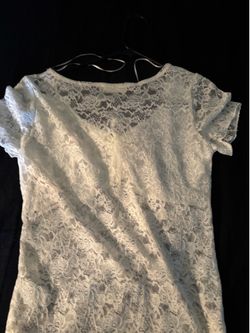 White lace top