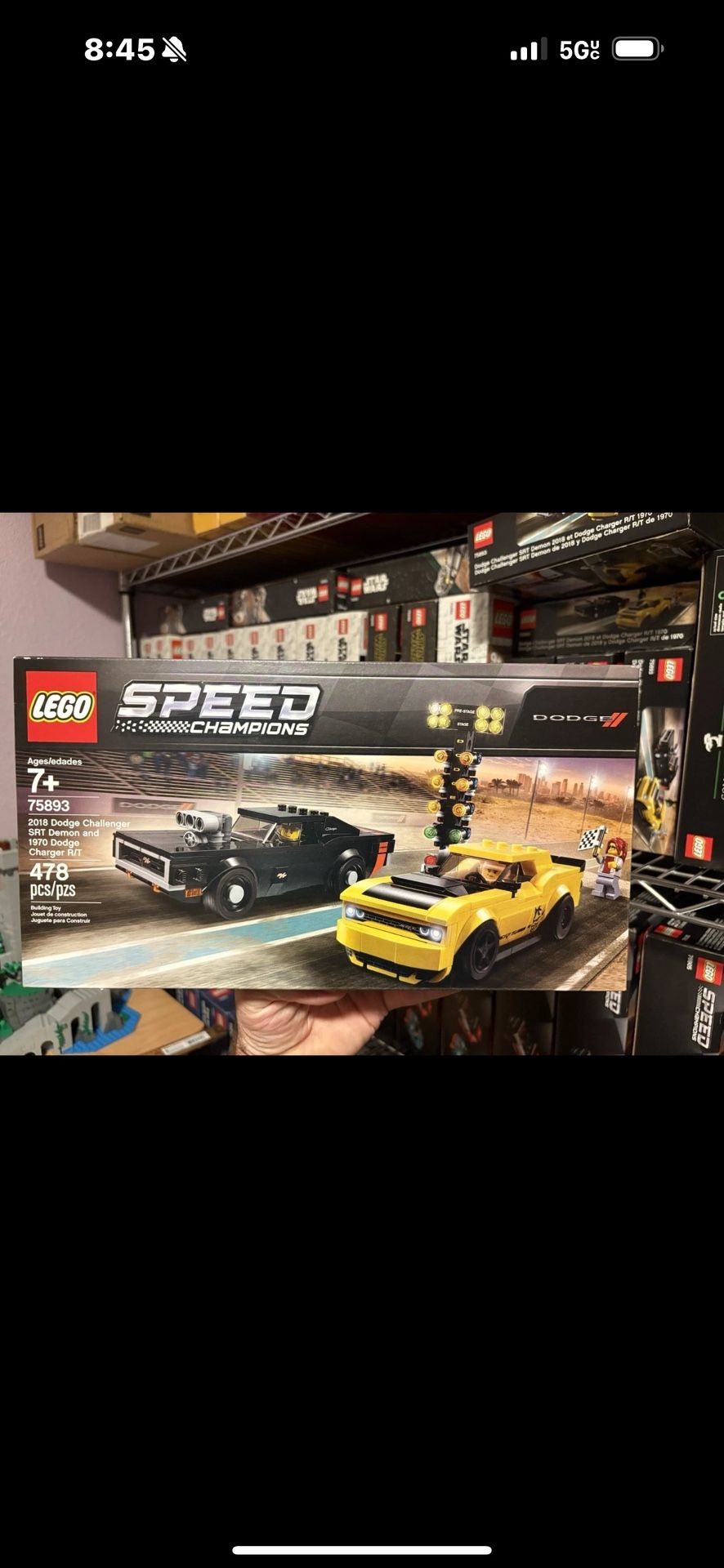 LEGO SPEED CHAMPIONS Dodge Challenger and Dodge Charger R/T  75893 Sealed in Box