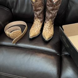 Botas Vaqueras De Avestruz Mexican Boots/ Ostrich 🥾 