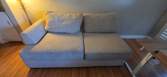Gray Sectional (2 pieces, 130" wide)
