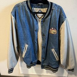Denim Old School Denver Nuggets Jacket 