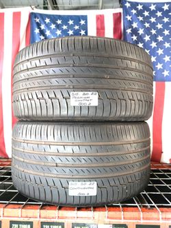 📍 2 Matching Used Tires 315/30ZR22 CONTINENTAL PREMIUMCONTACT6 315 30 22
