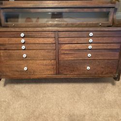 Antique Hanging Display Case 