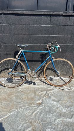 Vintage Blue Road Bike