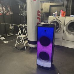 New Dual 12” 6000W Partybox Bluetooth Wireless Speaker W Multi Color LED 