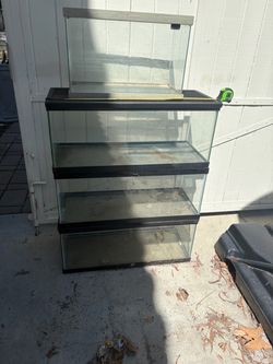 Glass Aquarium Fish Tank Lot of 4