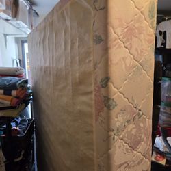 Queen Box Spring & Metal Frame (No Mattress)