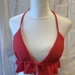 Red String Bikini Top