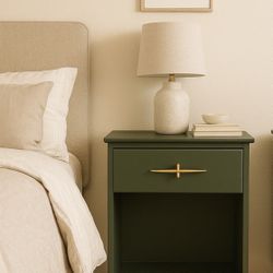 🌿 Mid-Century Modern Green End Tables – Set of 2 – $225 OBO 🌿