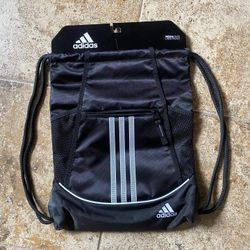 Adidas Alliance II Sackpack One Size Drawstring Backpack Gym Bag - New | Color: Black
