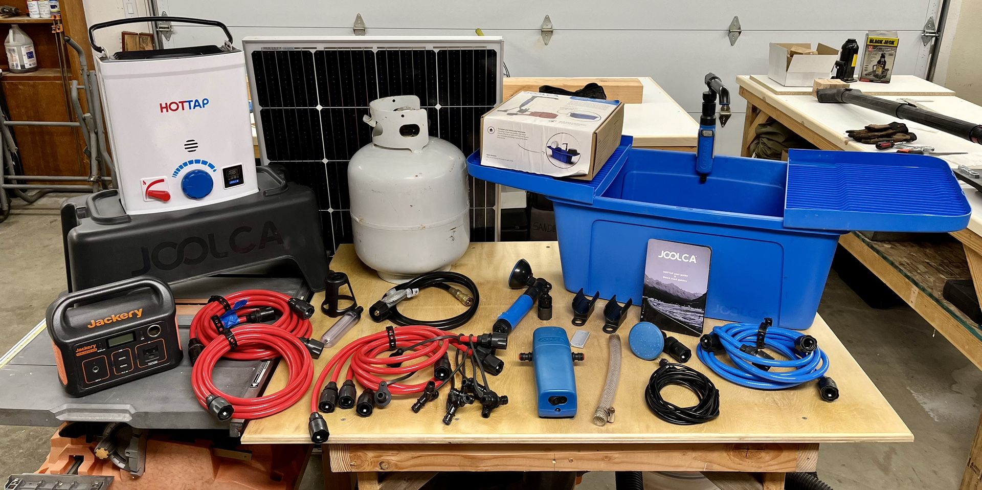 JOOLCA Nomad Kit w/ Sink, Shower, Pump, Jackery, Propane Tank & Solar