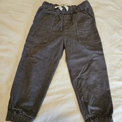 Hanna Andersson Gray Corduroy Jogger Pants