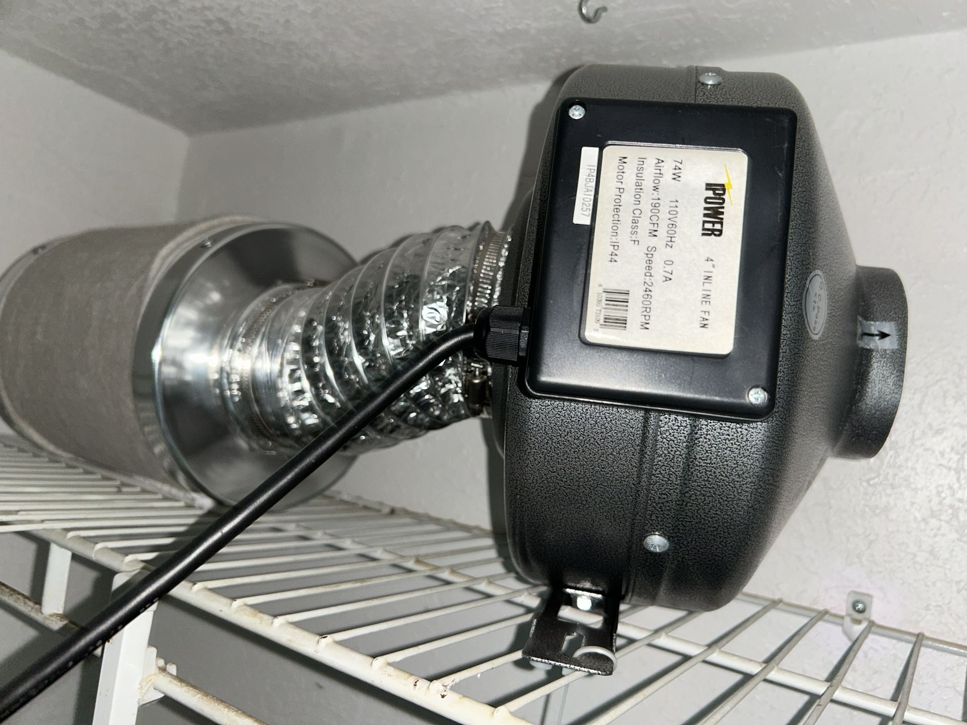 4” Inline Fan for Grow Room/tent