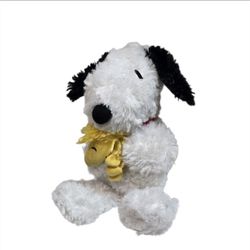 Hallmark Furry Snoopy Woodstock Plush Peanuts 10” Happiness Is A Hug Valentine's