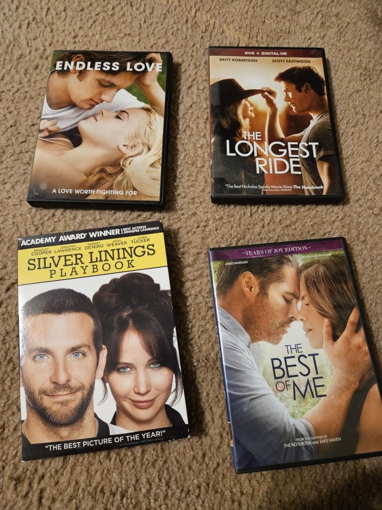 Set Of 4 Chick Flick Movies