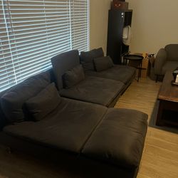 Grey 3 Piece Couch