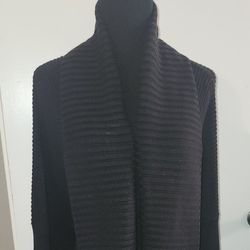 Athleta Long Black Cardigan, Size XXS 